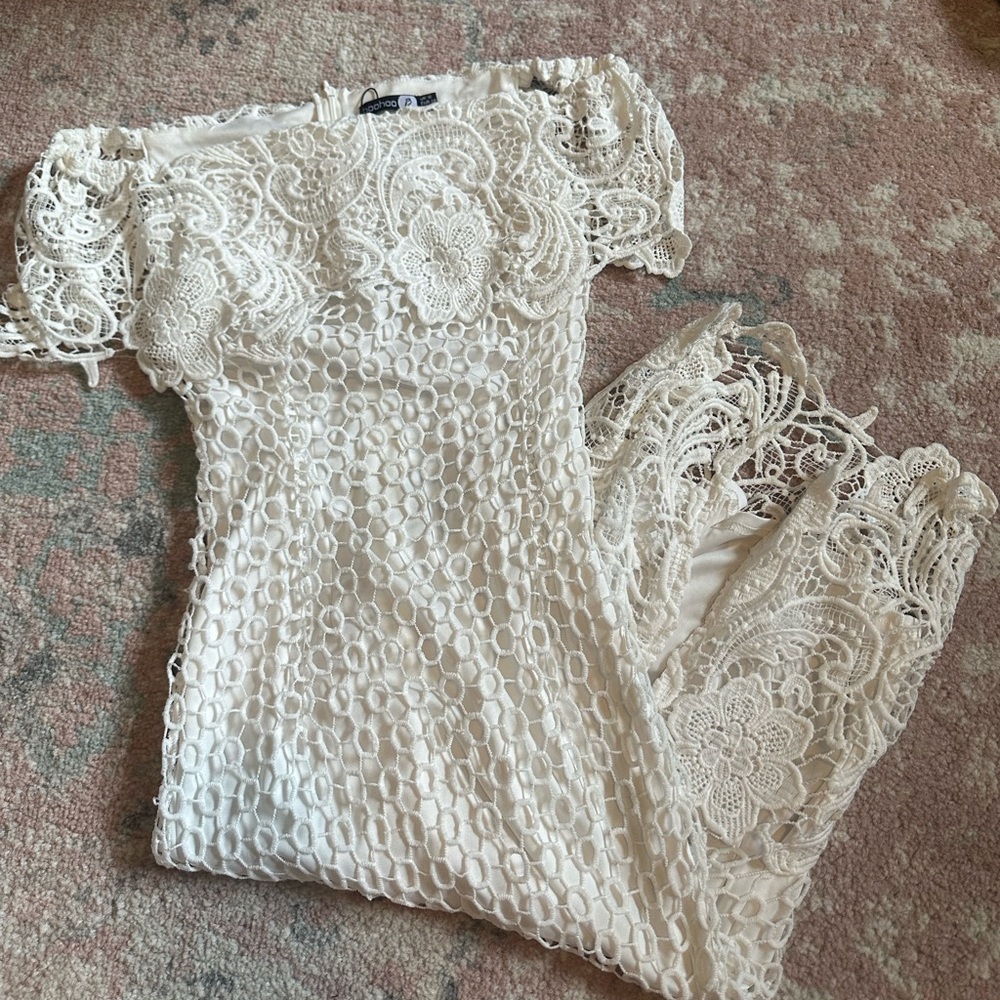 BOOHOO off shoulder dress